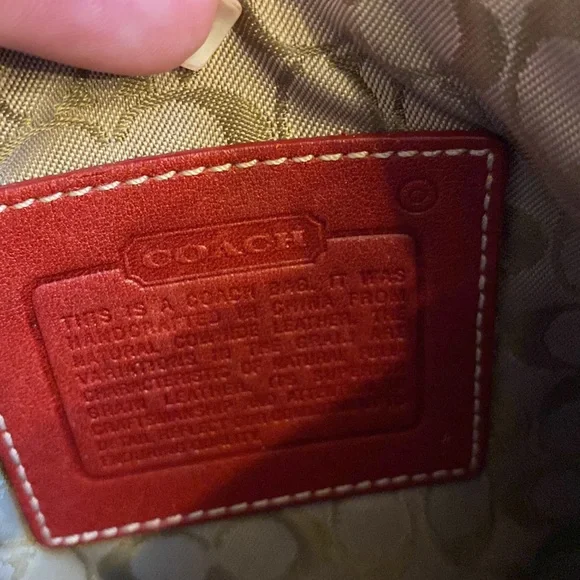 Coach Red Leather Wristlet - Picture 8 of 10